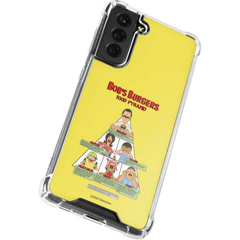 Bobs Burgers Food Pyramid Galaxy S21 FE Clear Case
